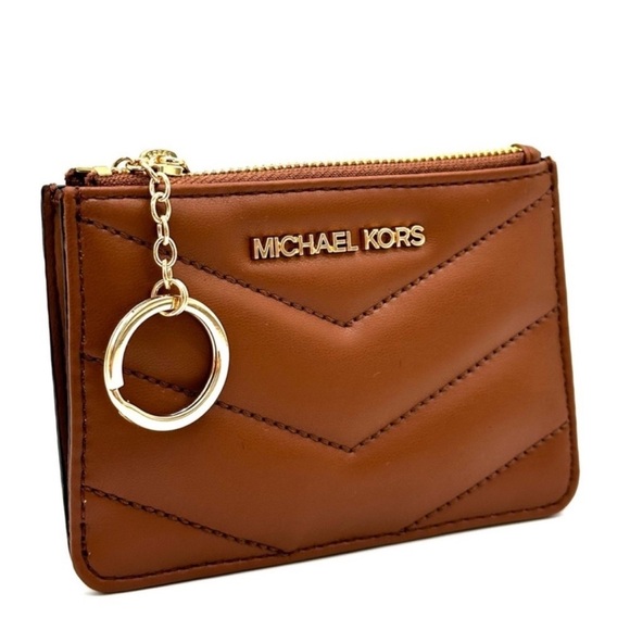 Michael Kors Jet Set Travel Small Top Zip Coin Pouch with ID Holder Luggage - Picture 1 of 8